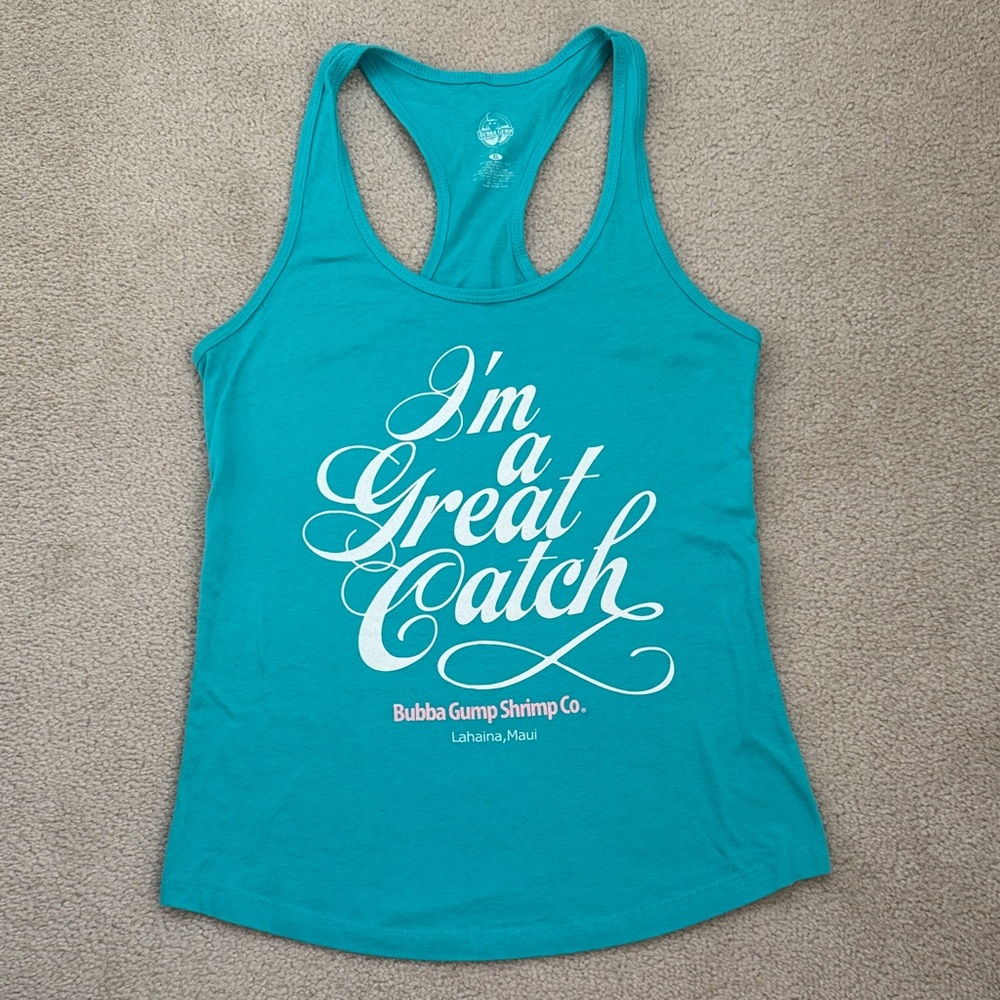 Women's Teal Graphic Tank Top